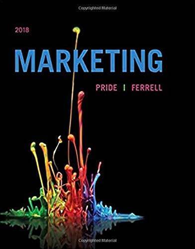Marketing 2018, Loose-Leaf Version – Loose Leaf By Pride, William M. – GOOD