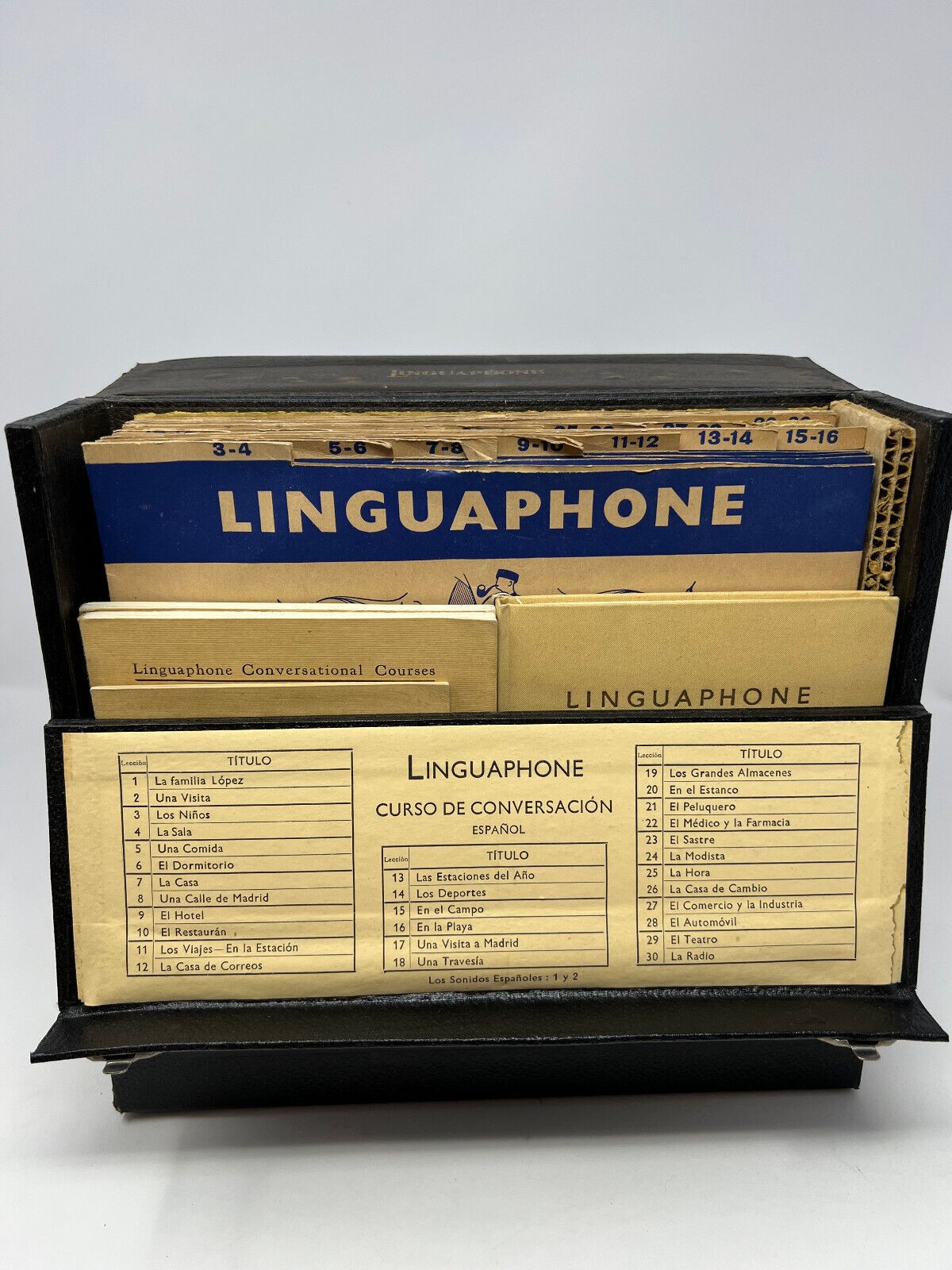 LINGUAPHONE Curso de Espanol- with vinyl/books/materials