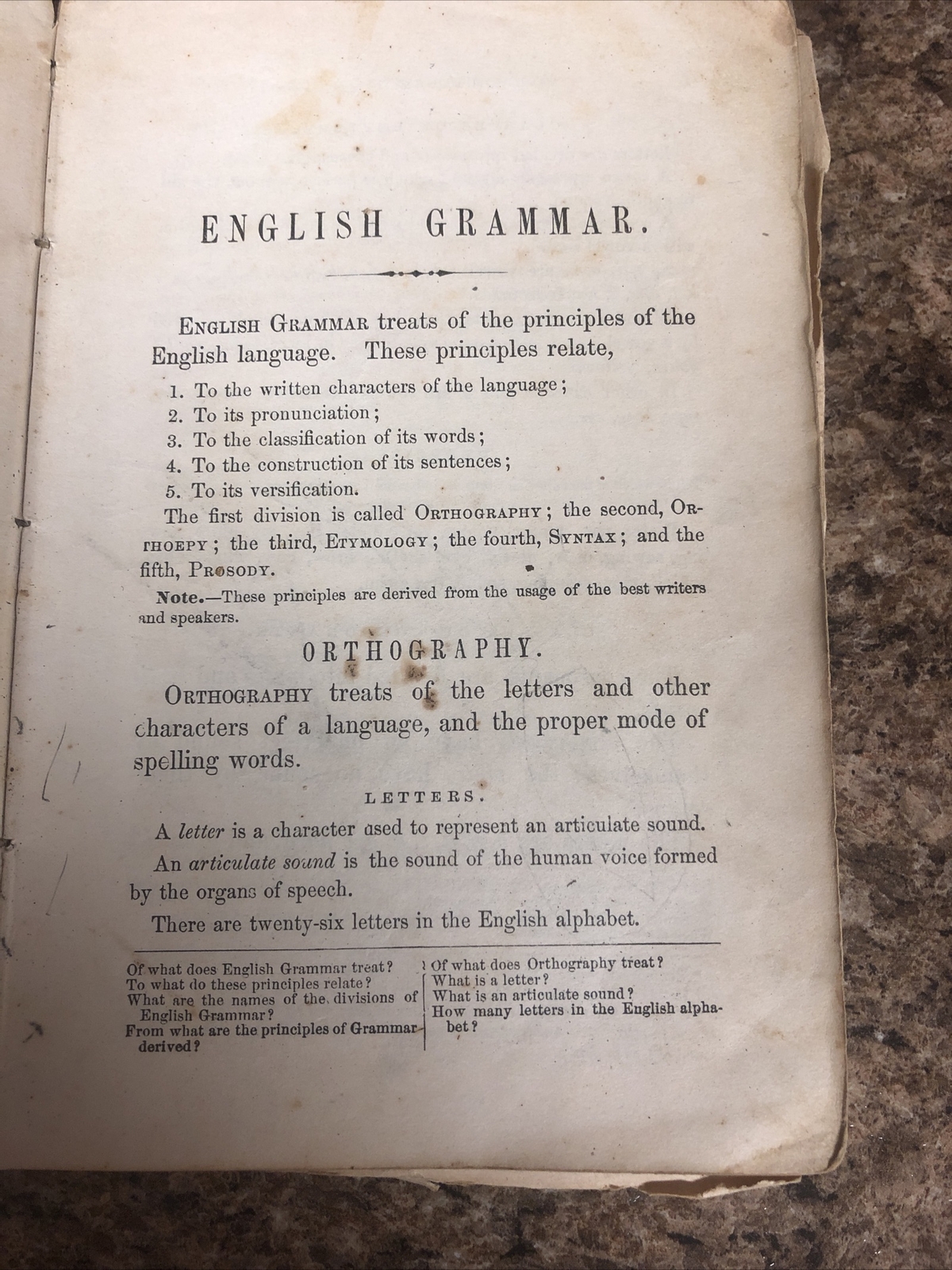 American School Series Practical Grammar Of The English Language – 1846