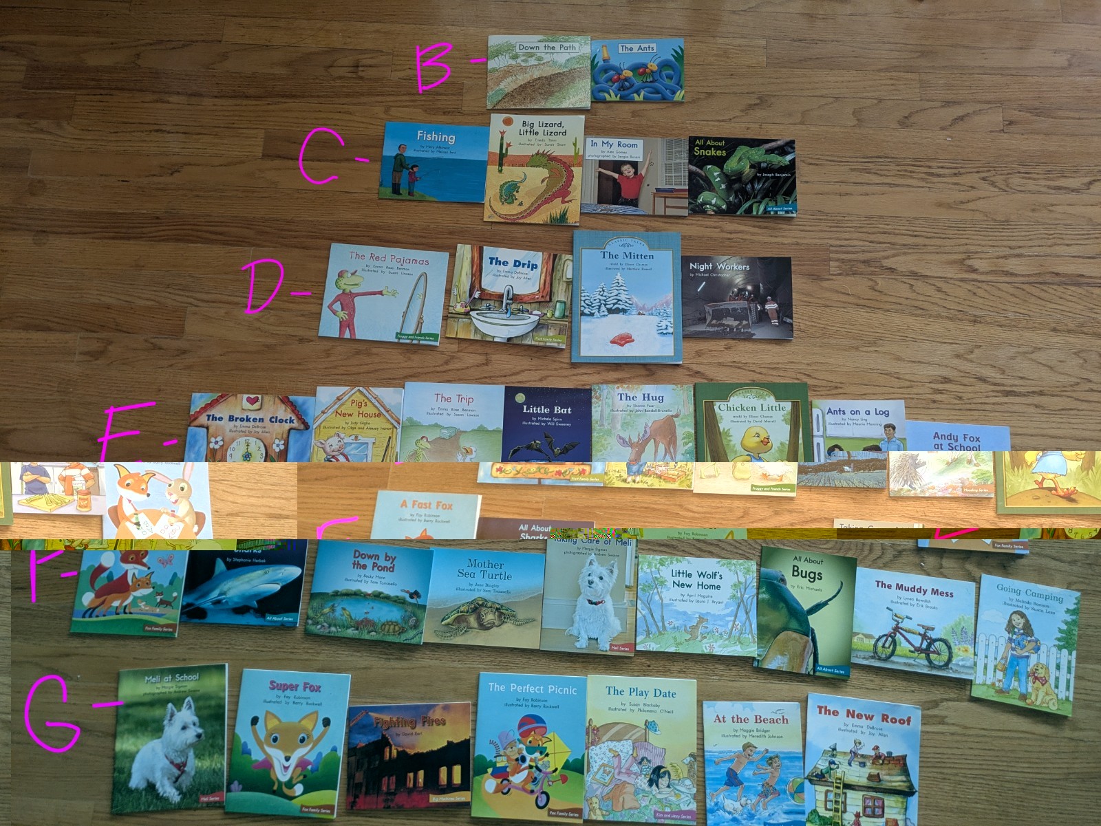 FOUNTAS & PINNELL LEVELED LITERACY INTERVENTION 34 COLOR READERS Blue/Levels B-G