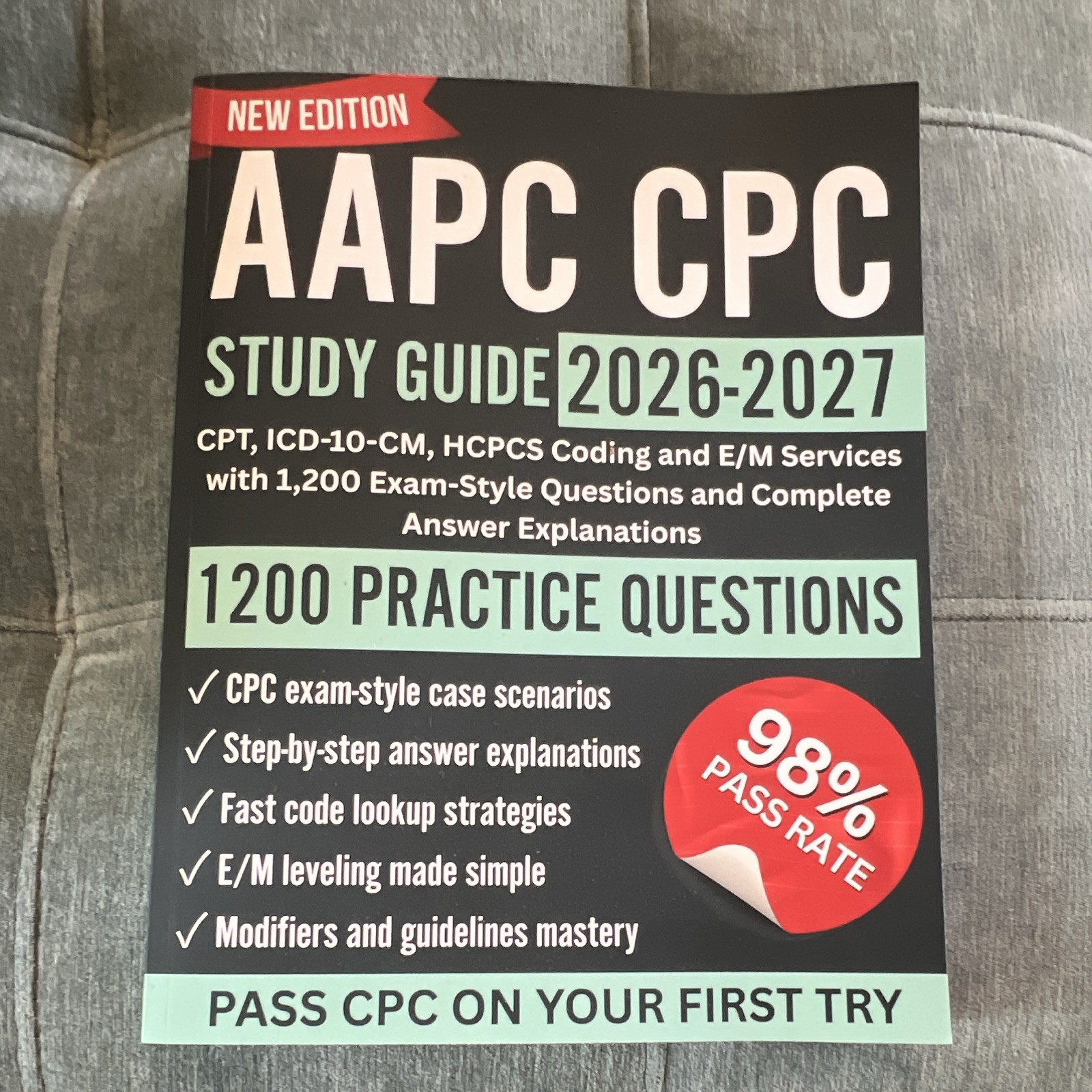 AAPC CPC Study Guide 2026-2027 New Edition CPT ICD-10-CM HCPCS E/M Book