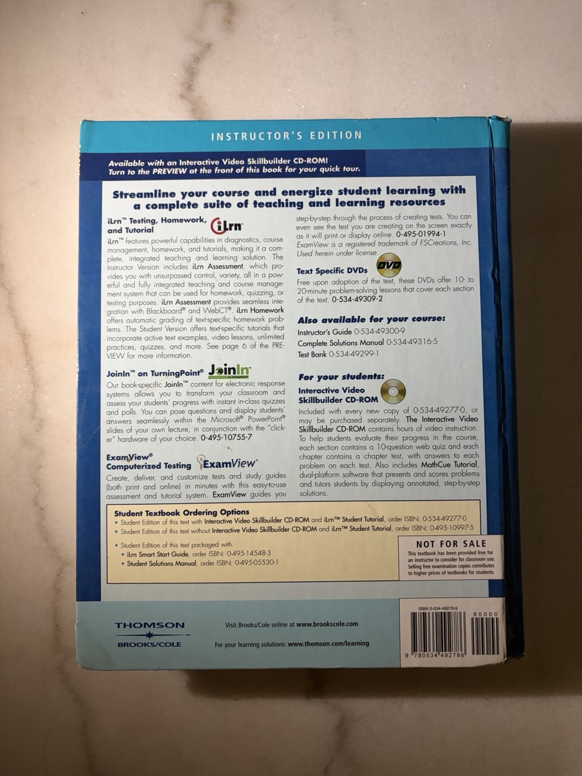Precalculus Mathematics for Calculus 5 Edition Hardcover Instructor’s Edition
