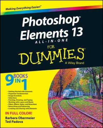 Photoshop Elements 13 All-in-One For Dummies – Paperback – VERY GOOD