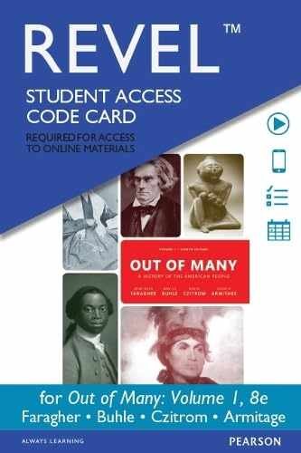 Out of Many Revel – Printed Access Code, by Faragher John Mack; – Very Good p