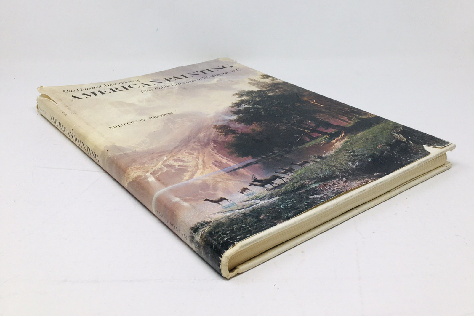 100 Masterpieces of American Painting SIGNED By Milton W Brown 1983 Art Book DC