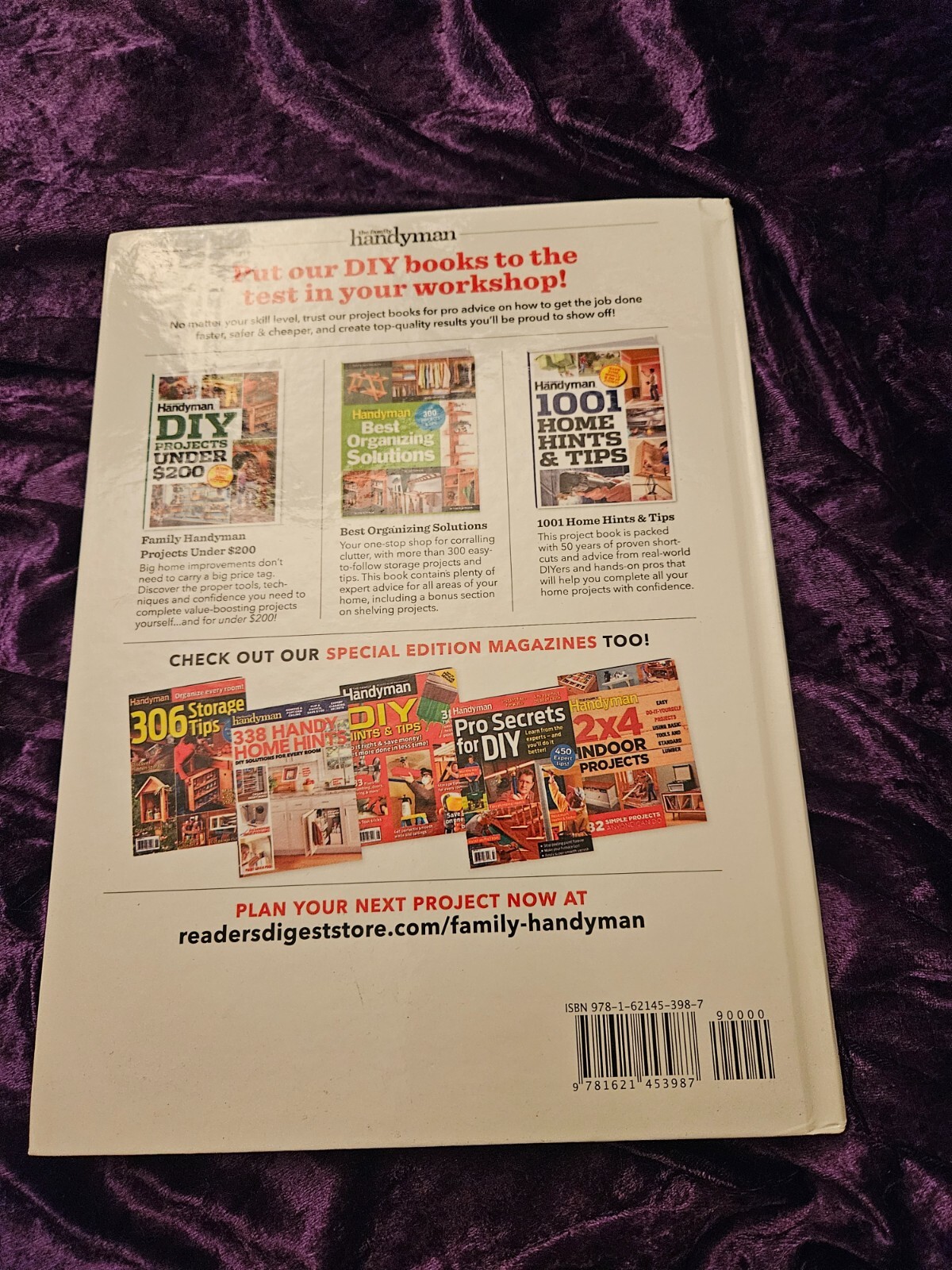 NEW BOOK – FAMILY HANDYMAN BEST TIPS and & PROJECTS (2018) – NEW HARDCOVER BOOK!