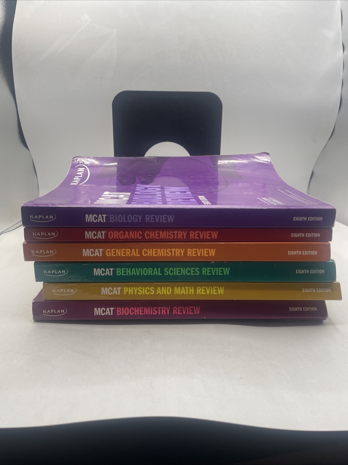Kaplan MCAT Review Eighth Edition Study Guide 6 Book Set