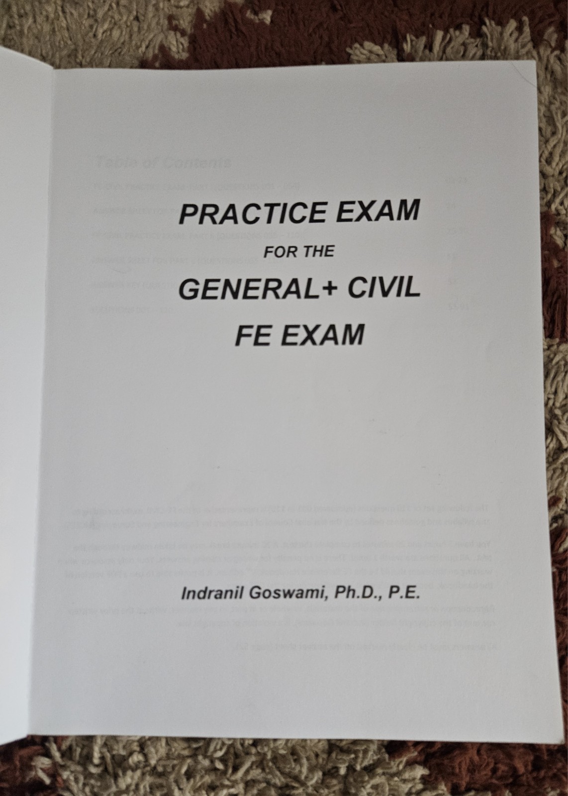 Practice Exam For The General + Civil Fe Exam: A Full (110 Question) Exam S…