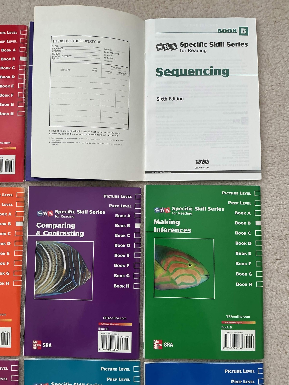 SRA Specific Skill Series Level B Complete Set Of 9