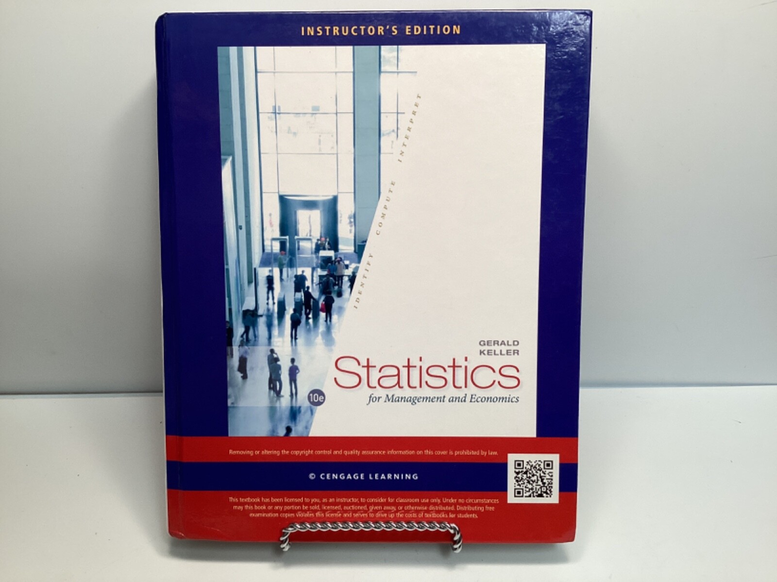Statistics for Management & Economics 10th Instructor’s Edition by Gerald Keller