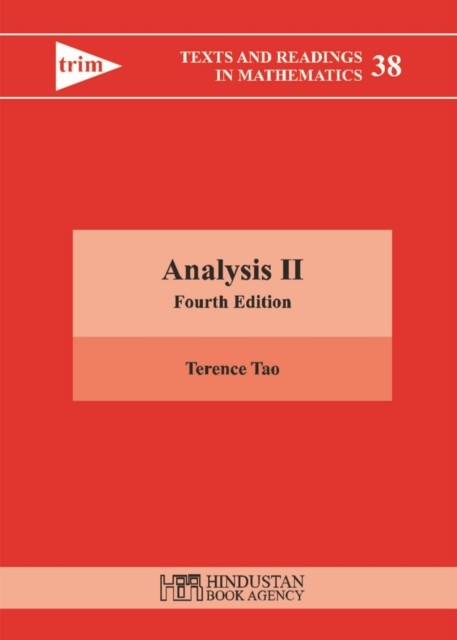 ANALYSIS II 4TH ED by TAO, TERENCE Hardback Self Help Business