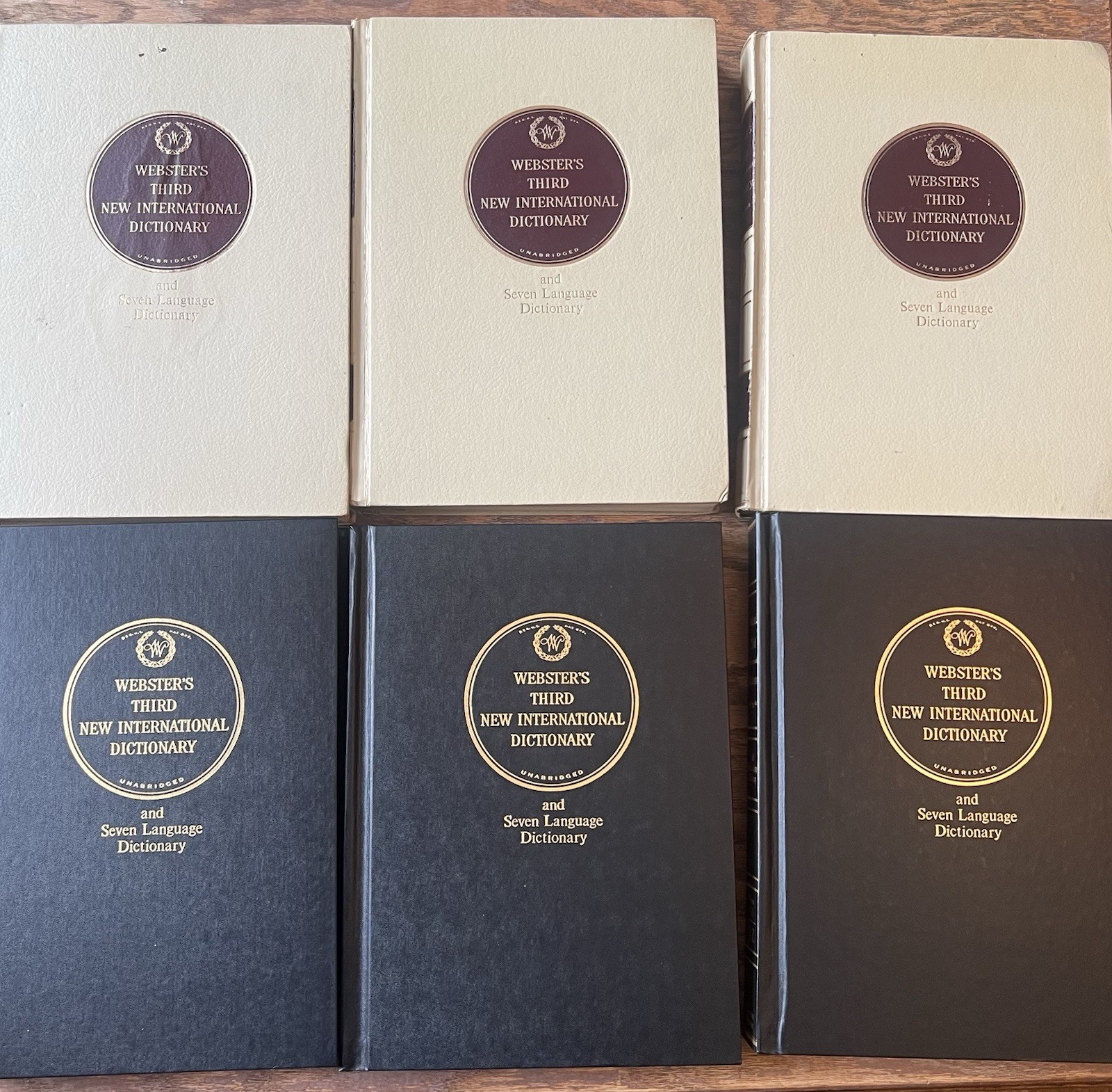 3 Volume Webster’s Third New International Dictionary & 7 Language Dictionary