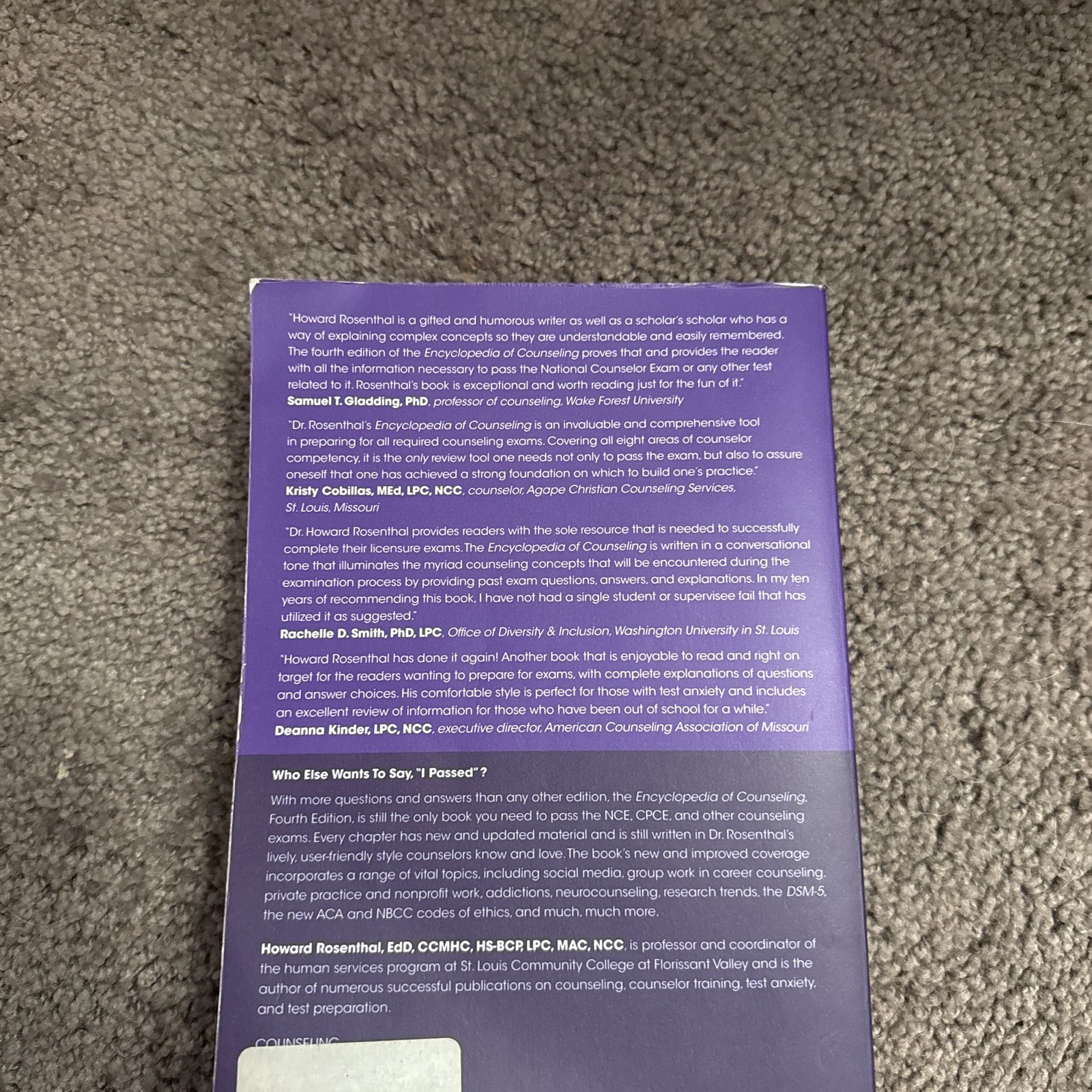 Encyclopedia of Counseling Master Review and Tutorial for t 9781138942653