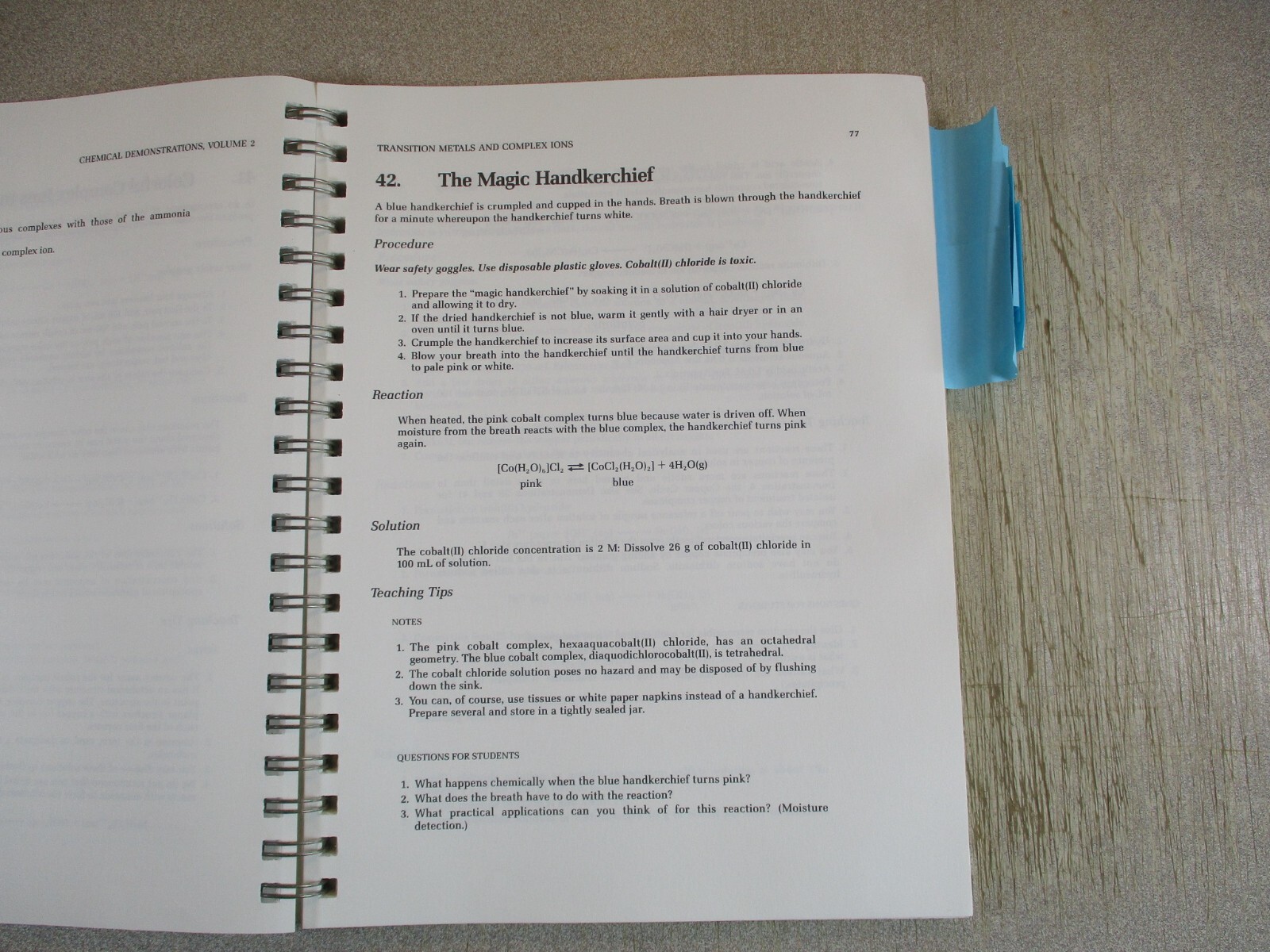 Chemical Demonstrations: A Sourcebook For Teachers Volume 2 – 2nd Ed.