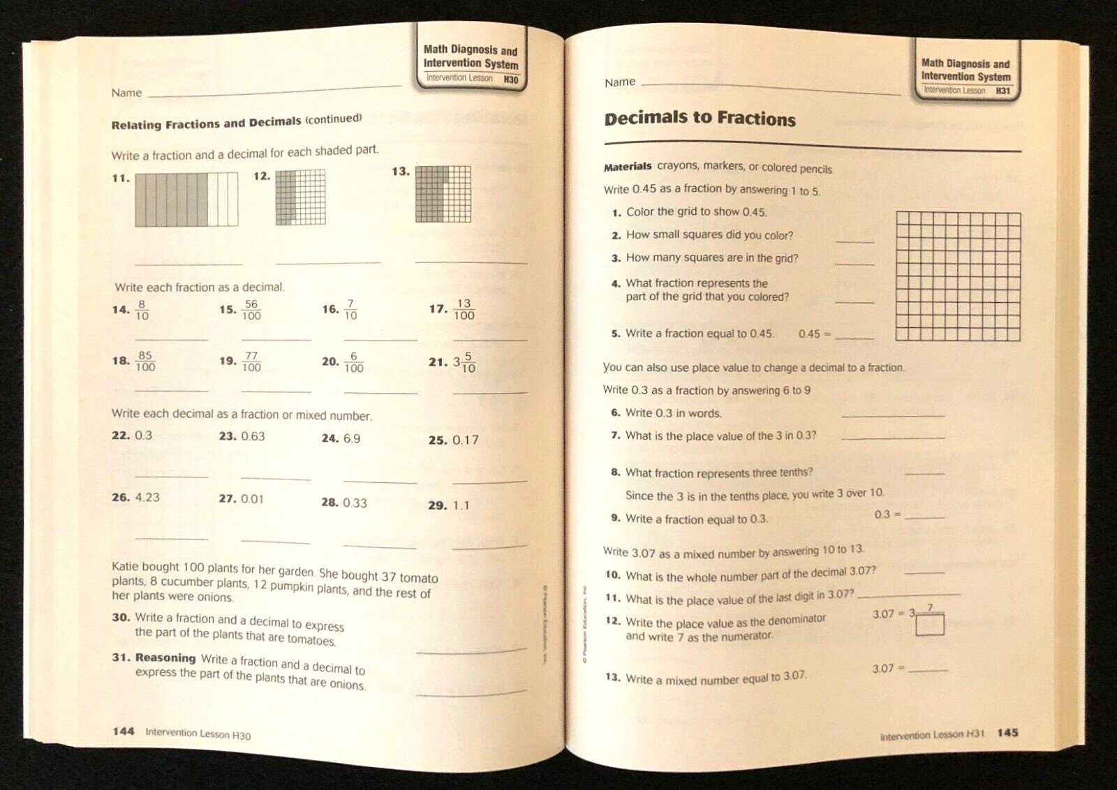 4th-6th Math Diagnosis & Intervention System(5 book set)Teacher/Homeschool/Tutor