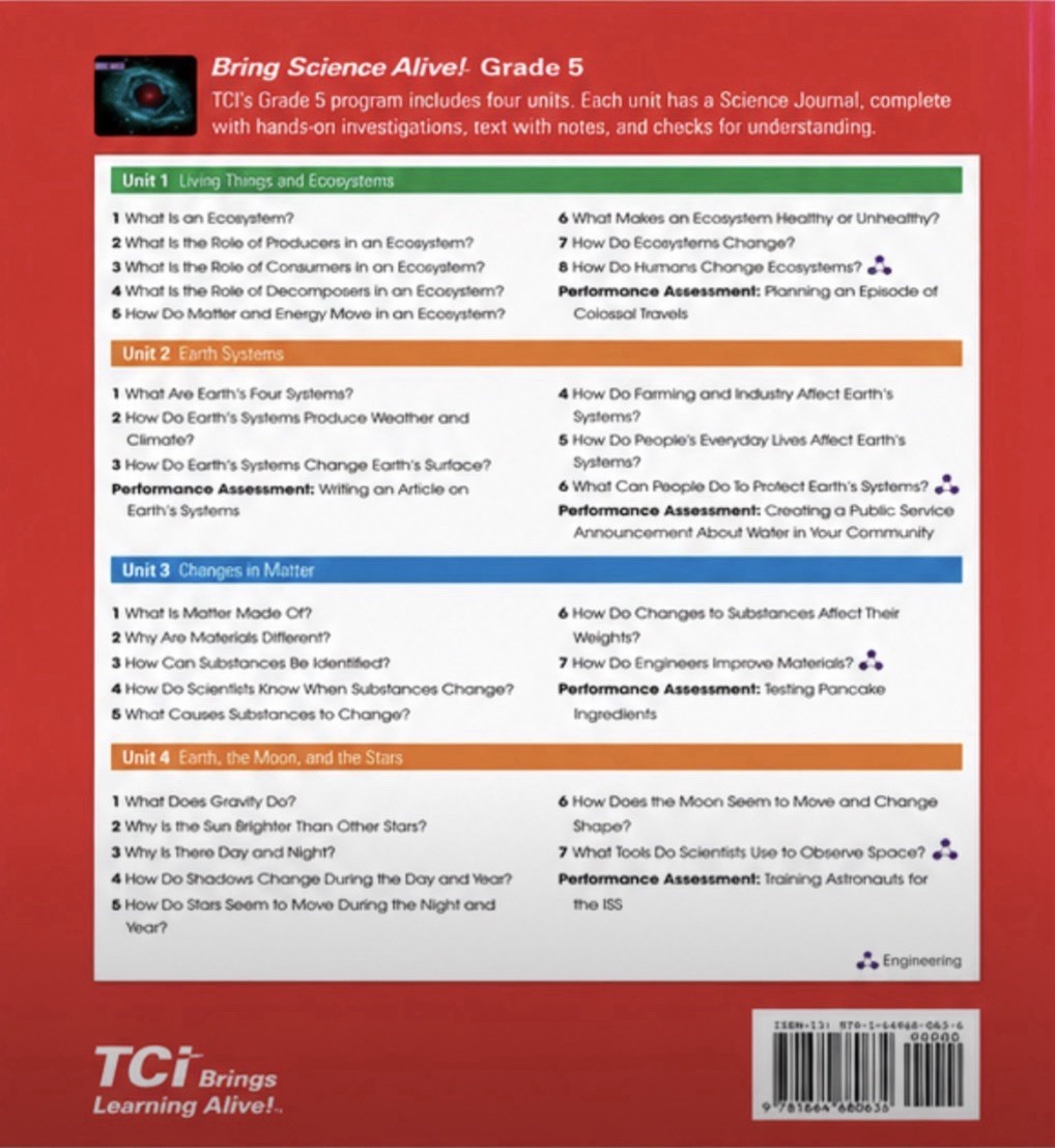 NEW Bring Science Alive! Earth Systems Science Journal Grade 5