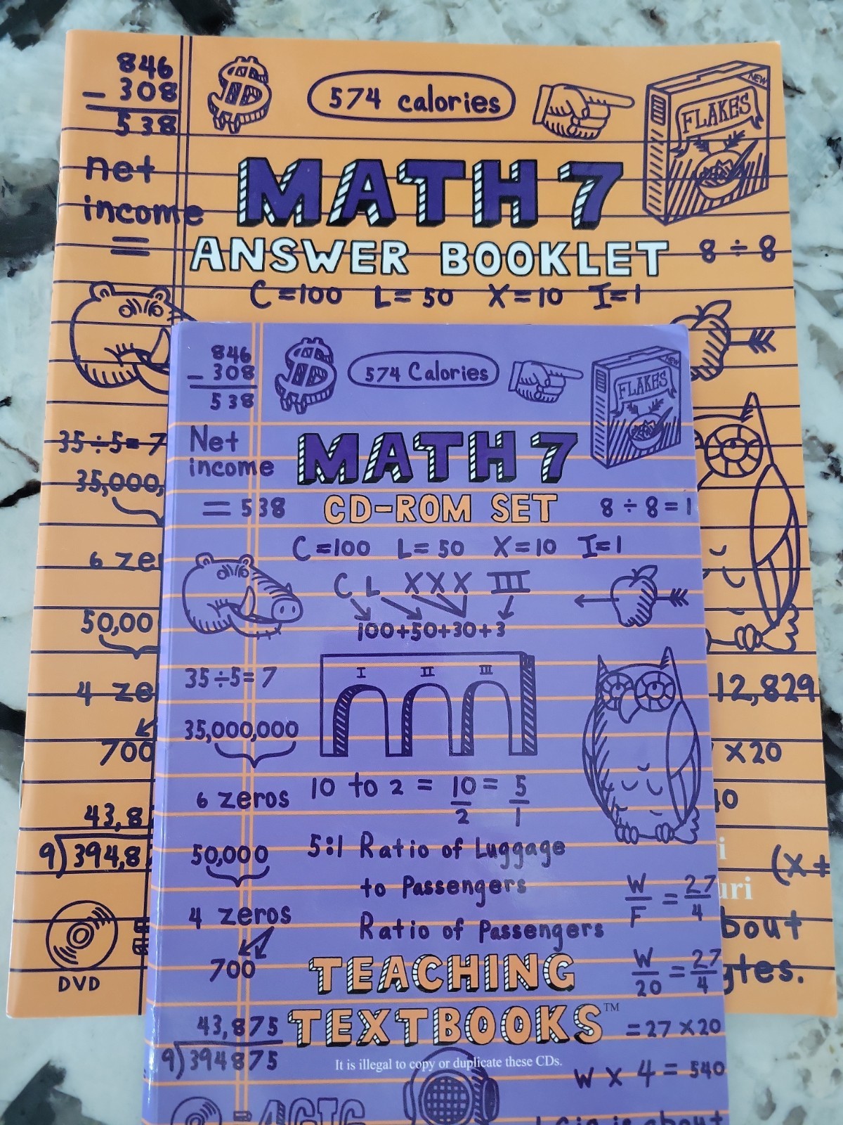Teaching Textbooks Math 7: CD-ROM Set with Answer Book for Homeschool