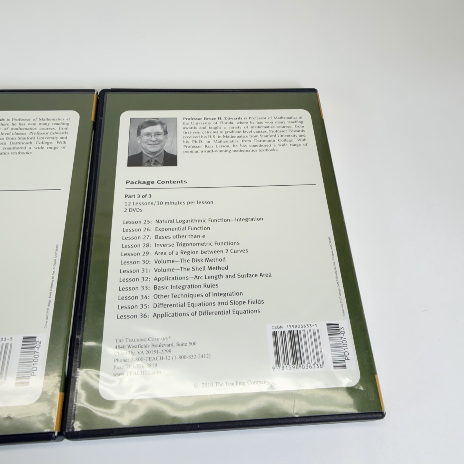Great Courses Understanding Calculus: Problems, Solutions, and Tips PT 1,2,3 DVD