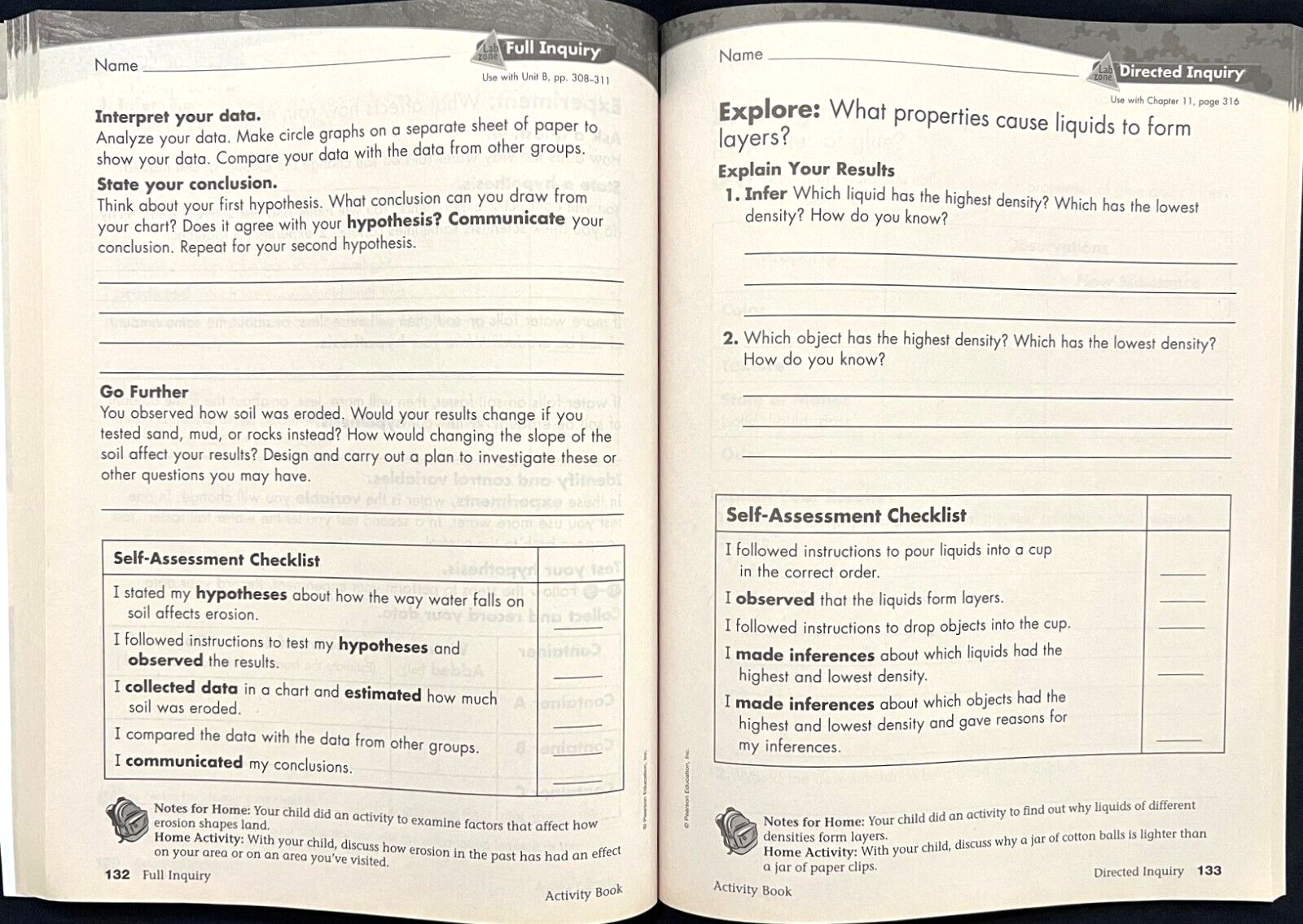 4th Grade – SCIENCE – ACTIVITY BOOK – STUDENT EDITION (2006, Foresman)