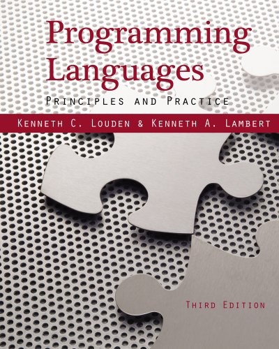 Programming Languages: Principles a…, Lambert, Kennet