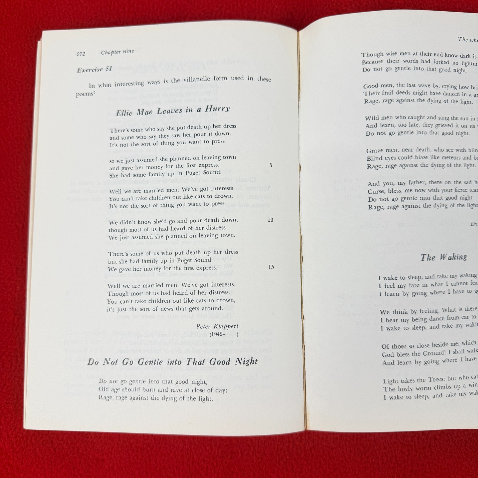Poems Wadsworth Handbook and Anthology by C.F. Main & Peter J Seng