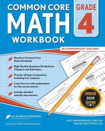 Common Core Math Workbook: Grade 4 by Ace Academic Publishing (paperback)