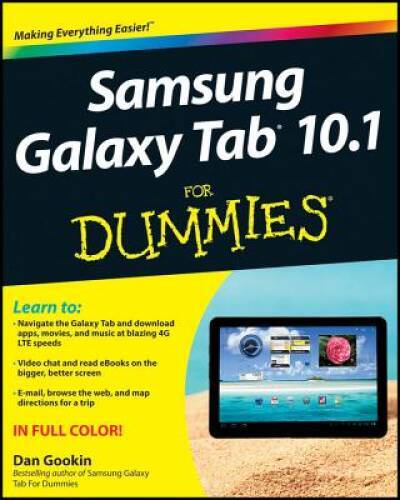 Samsung Galaxy Tab 10.1 For Dummies – Paperback By Gookin, Dan – VERY GOOD