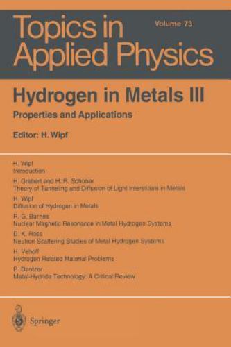 Hydrogen in Metals III : Properties and Applications, Paperback by Wipf, Helm…