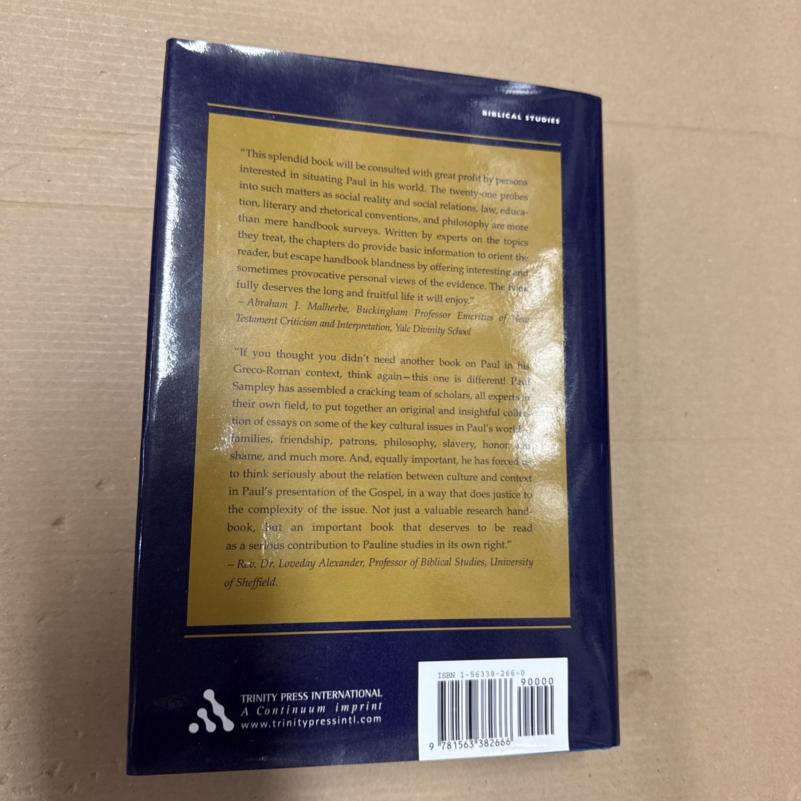 Paul in the Greco-Roman World by J. Paul Sampley (2003, Hardcover)