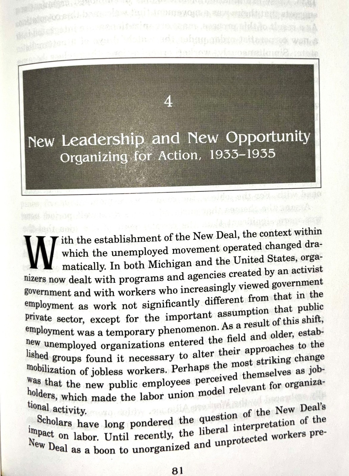 Organizing the Unemployed James J Lorence 1996 SUNY American Labor History
