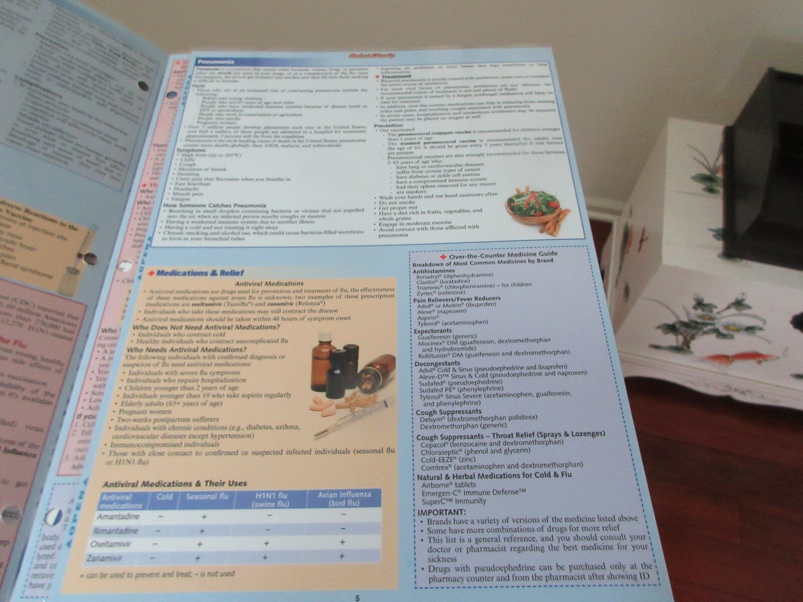 Quick Study Health , Bar Charts , Inc. , First Aid Cold & Flu , 2010