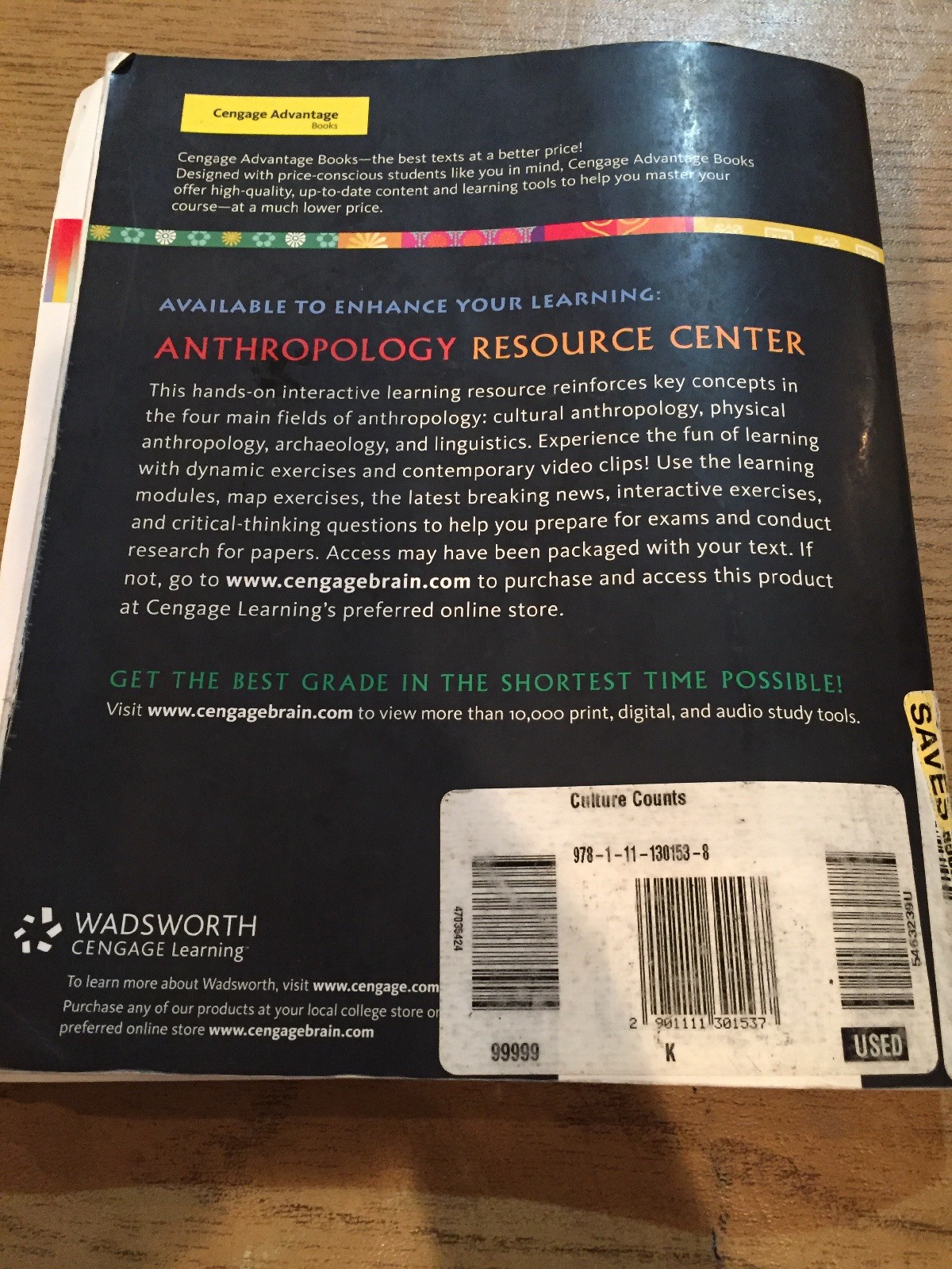 Culture Counts : A Concise Introduction to Cultural Anthropology by Serena Nanda