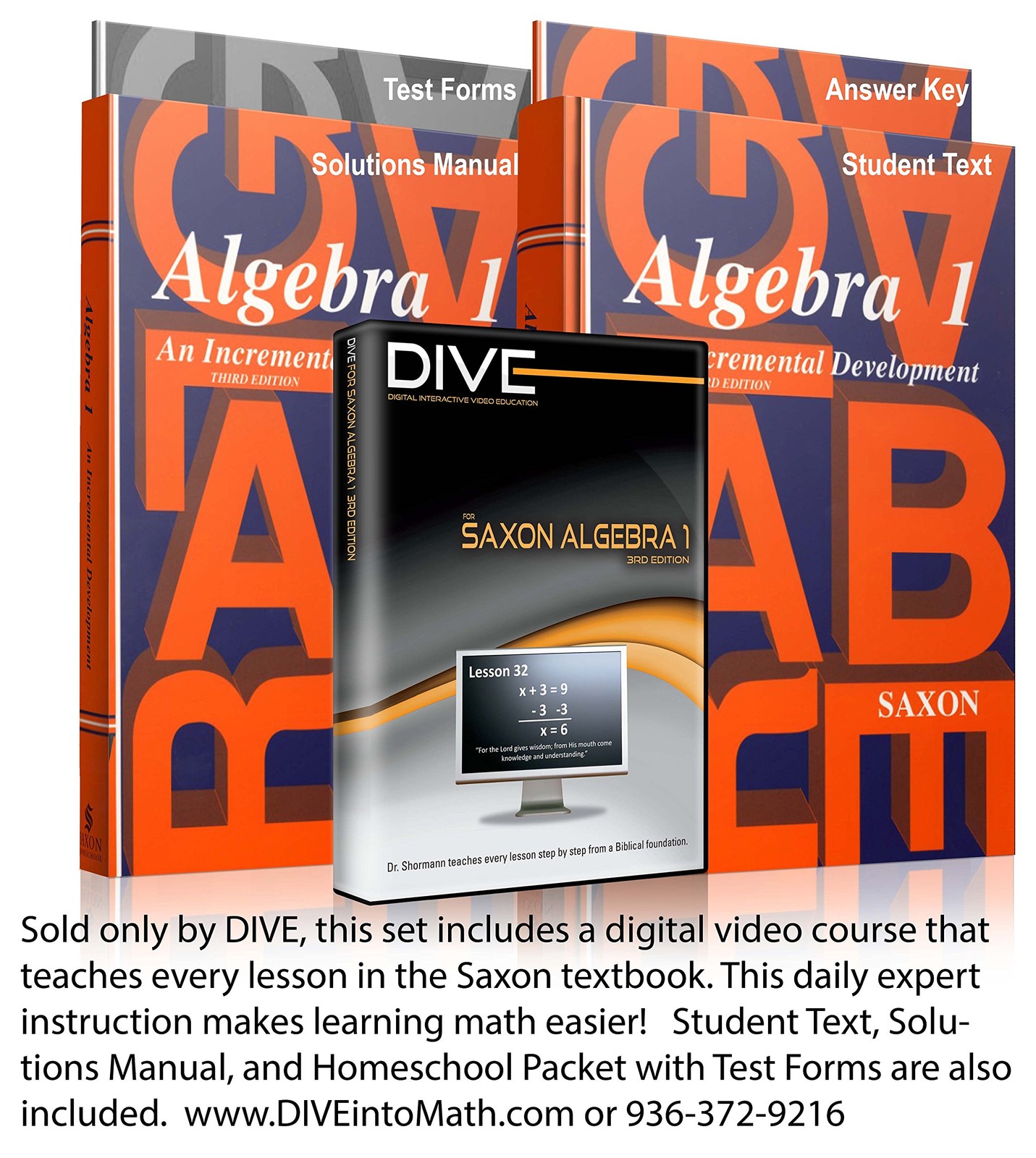 Saxon Algebra 1: An Incremental Approach (Homeschool Kit with Textbook, Solu…