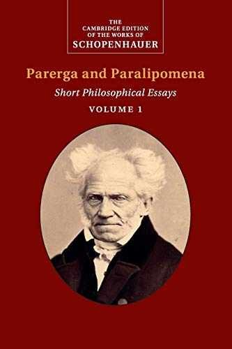 Schopenhauer: Parerga and – Paperback, by Schopenhauer Arthur – Very Good