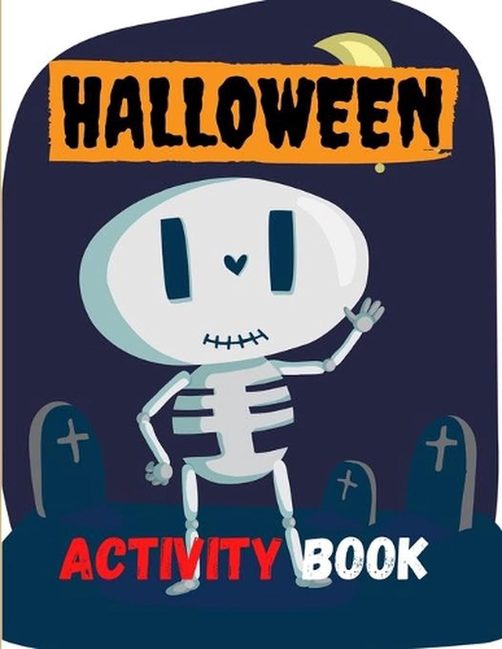 Halloween Activity Book: 8.5 x 11 in(21.59 x 27.94 cm),62 pages .Halloween maze