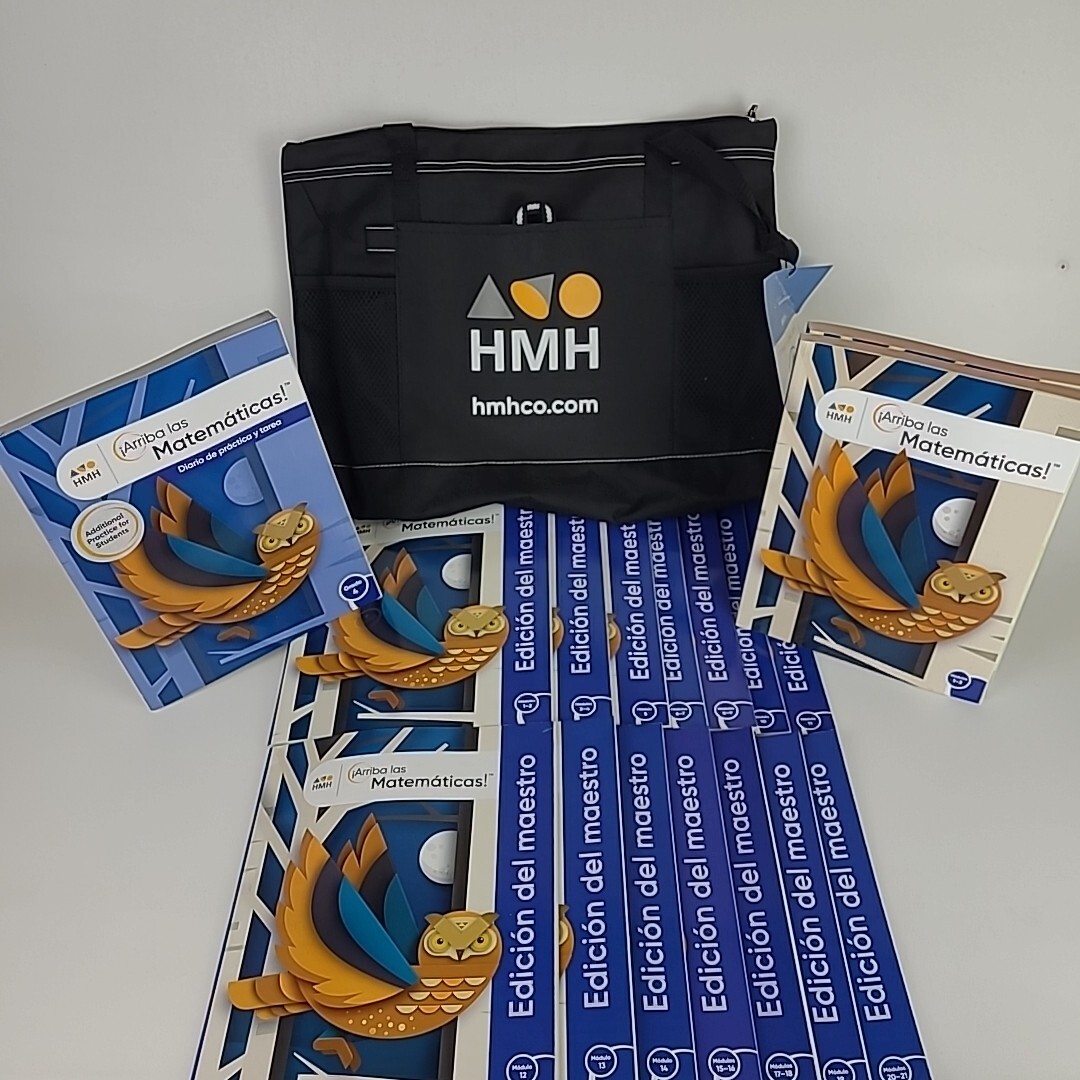 HMH ¡Arriba Las Matemáticas! Grade 4 Complete Teacher’s Set With Workbooks & Bag