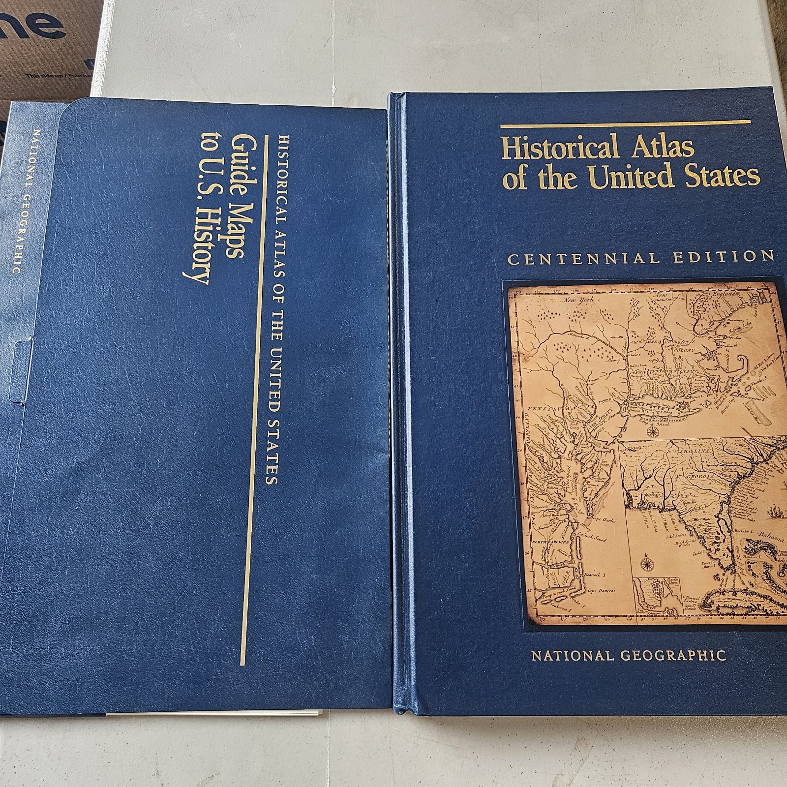 National Geographic Historical Atlas Of The U.S W/ Guide Maps To U.S. History