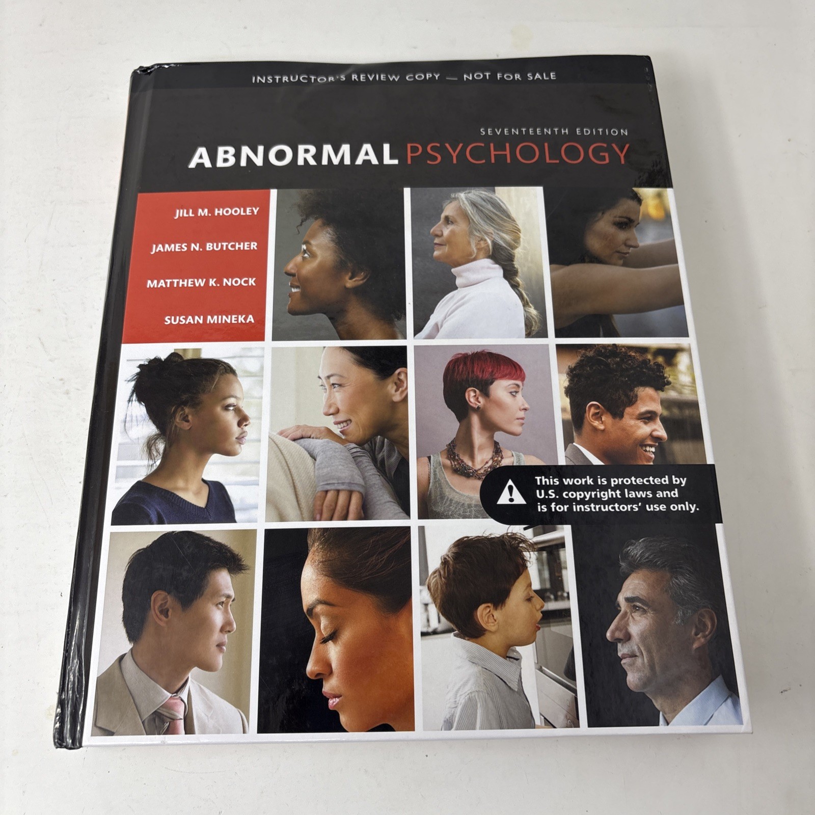 Abnormal Psychology 17th Edition Instructor’s Review Copy 1st Print 2017 HC