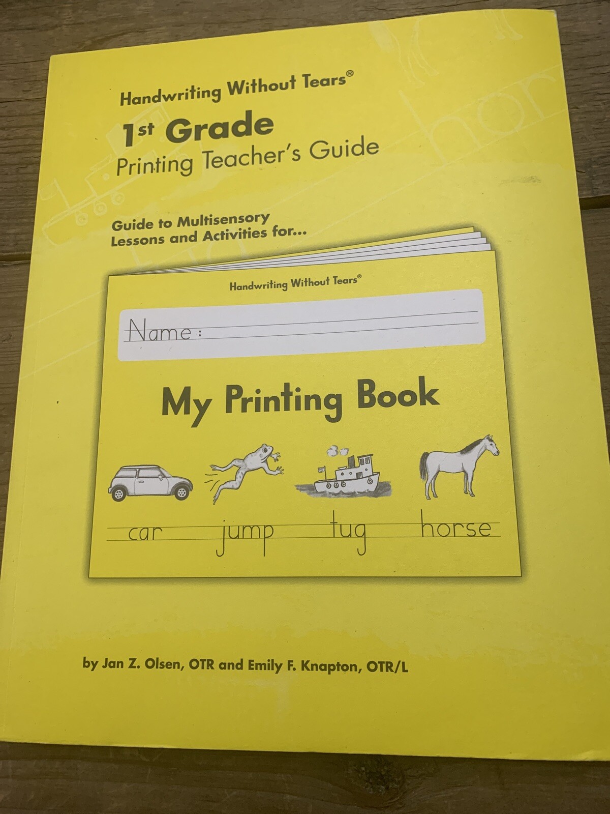 1st Grade Printing Teacher’s Guide by Jan Z. Olsen and Emily Knapton Very Good