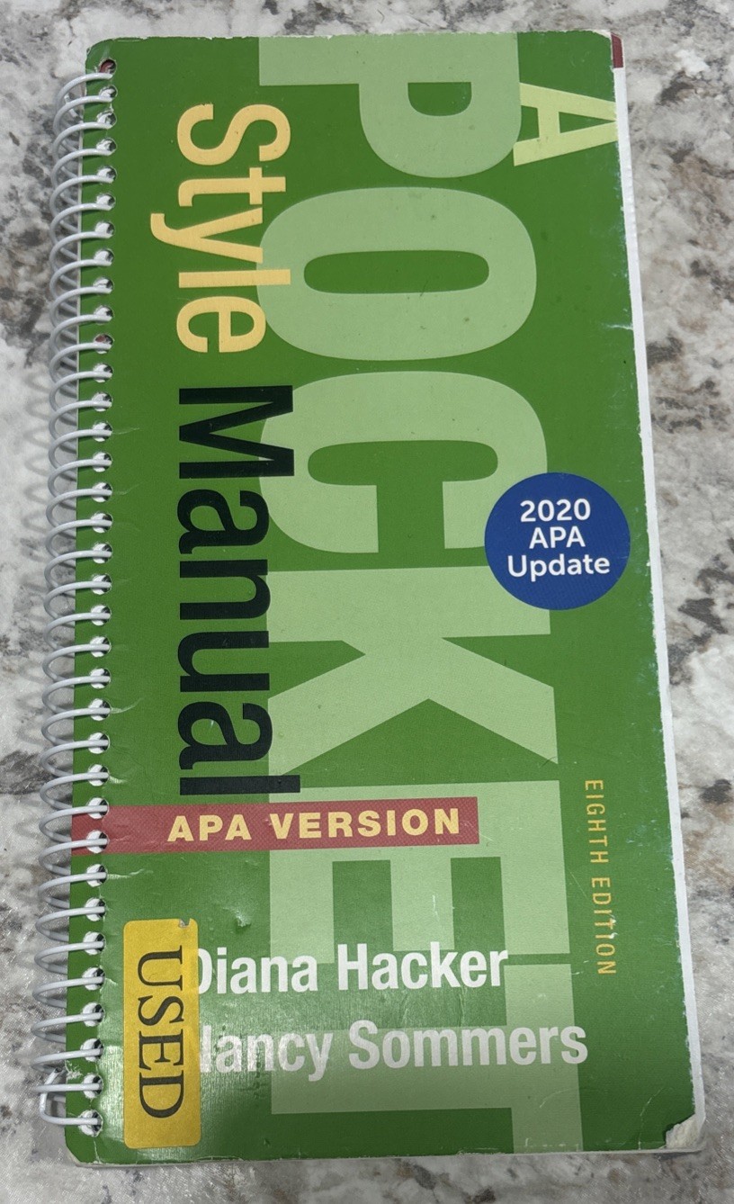 A Pocket Style Manual, APA Version, 2020 Update – Spiral-bound – Good
