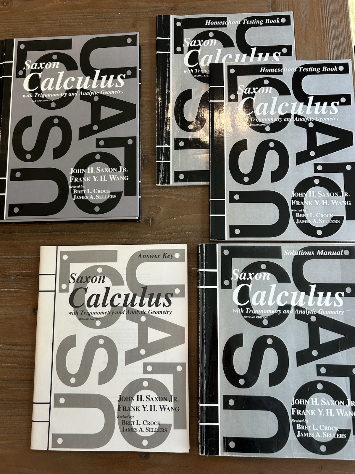 Saxon Calculus Set, Text, Solutions, Testing Book & Answer Key, 2nd Edition