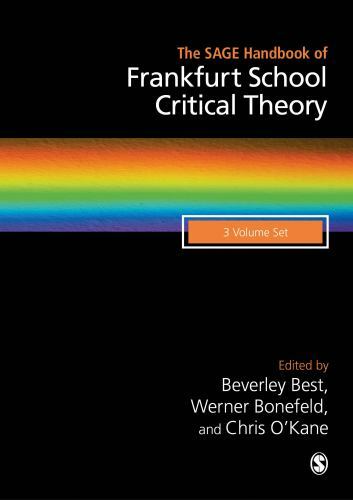 Sage Handbook of Frankfurt School Critical Theory, Hardcover by Best, Beverle…