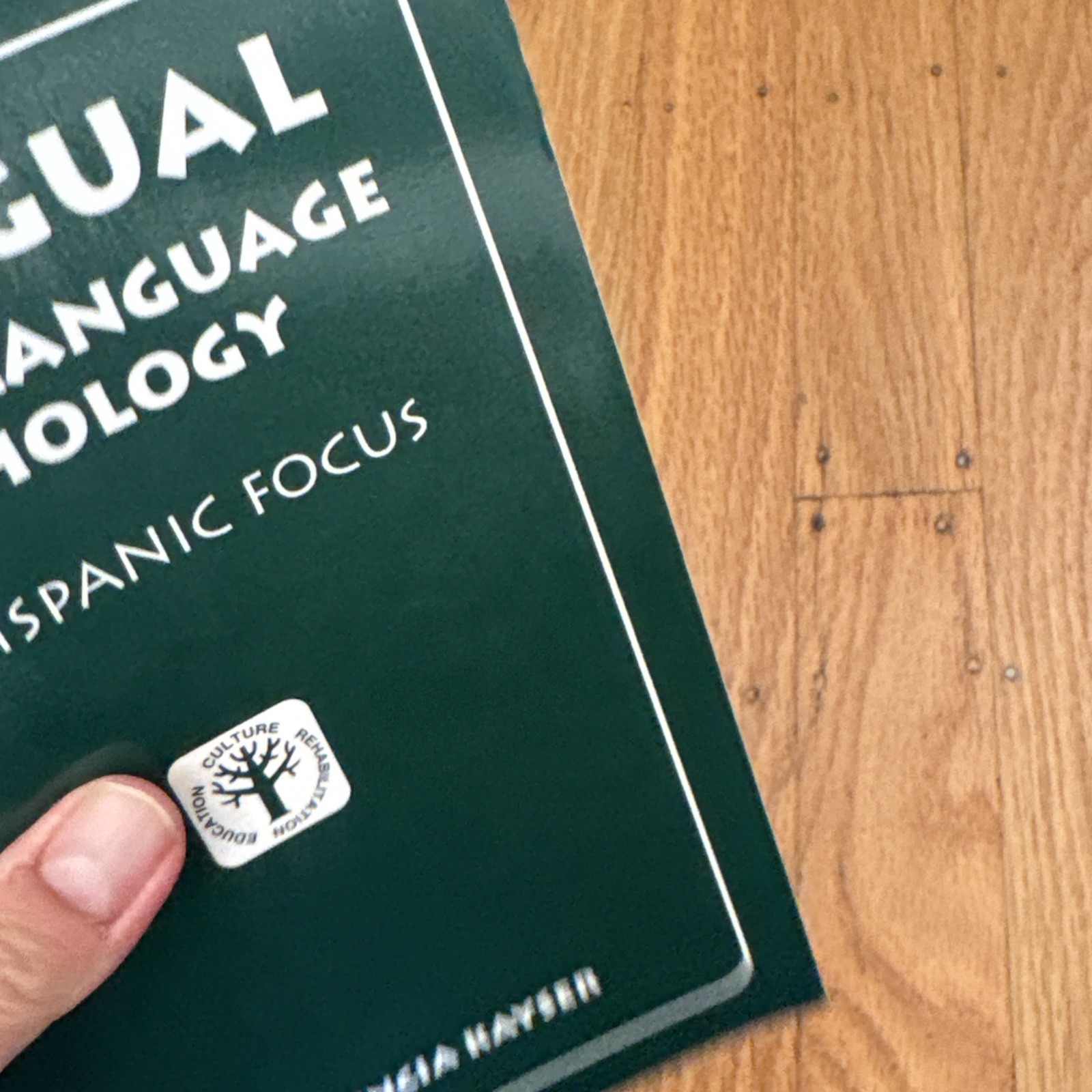 BILINGUAL SPEECH-LANGUAGE PATHOLOGY: AN HISPANIC FOCUS By Hortencia Kayser