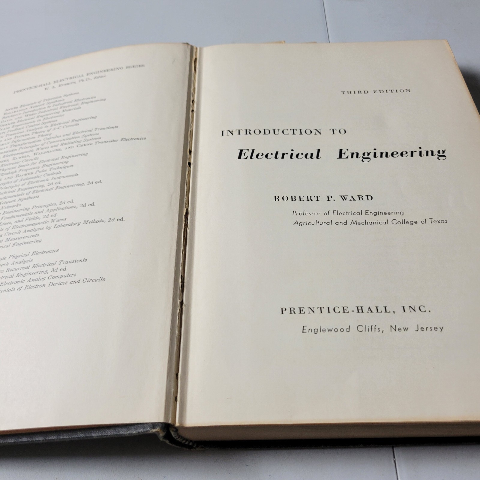 Introduction to Electrical Engineering Science VTG 1960 HC Prentice-Hall 3rd Ed