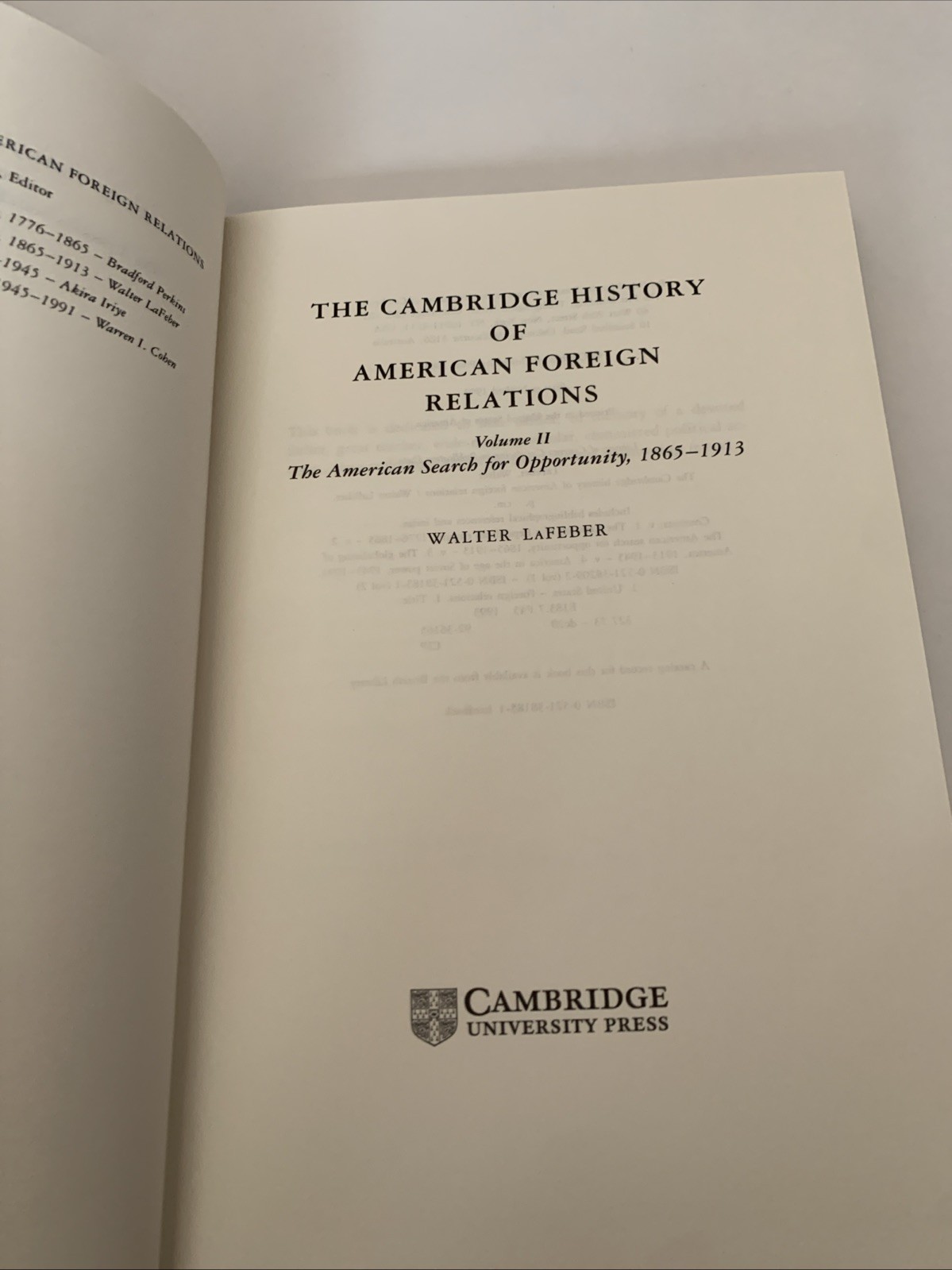 The Cambridge History of American Foreign Relations: Volume 2 (Cambridge Hist…