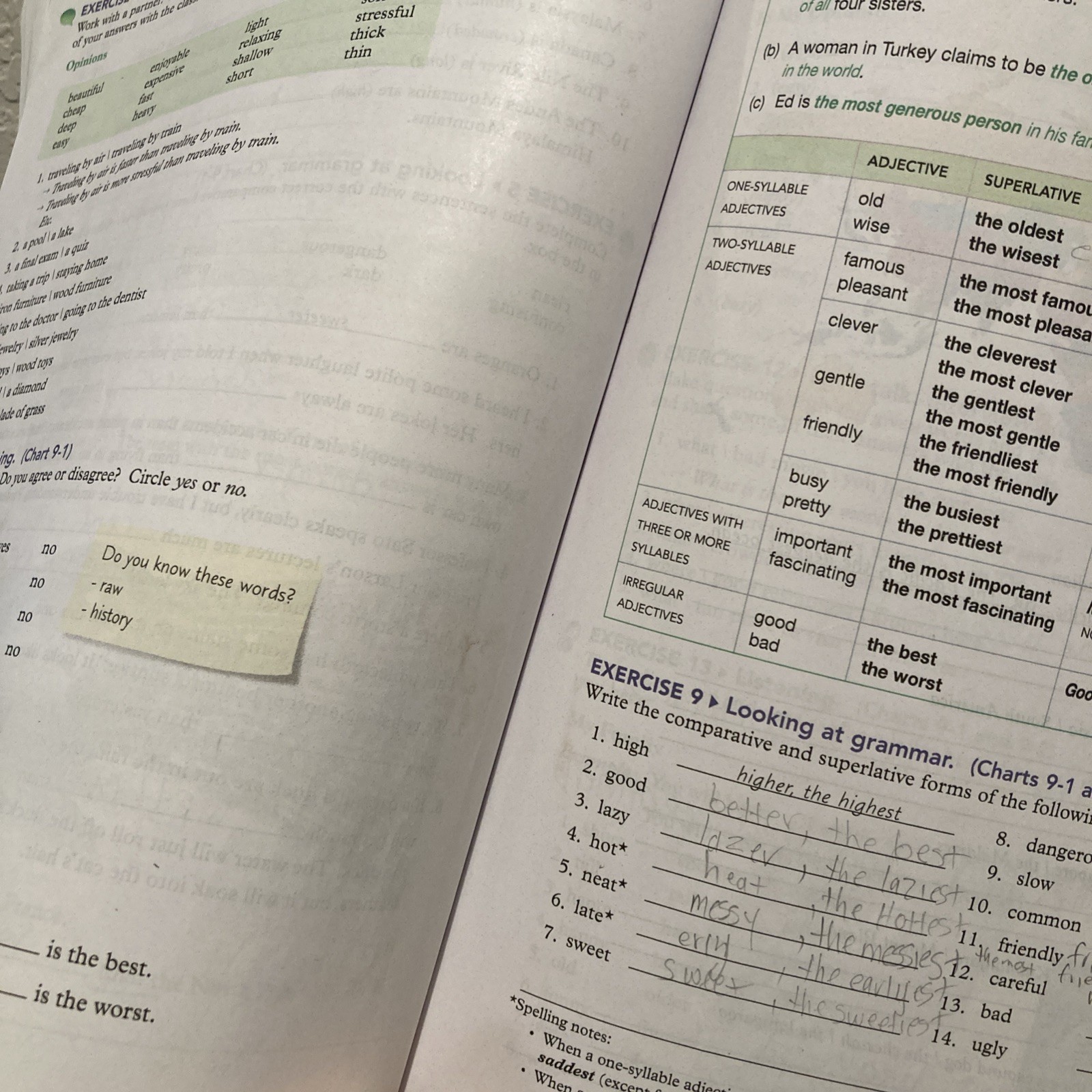 FILLED OUT Fundamentals of English Grammar – Paperback, by Azar Betty