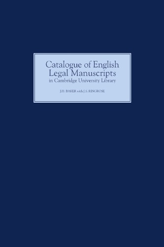 J.S. Ringrose Catalogue of English Legal Manuscripts in C (Hardback) (UK IMPORT)