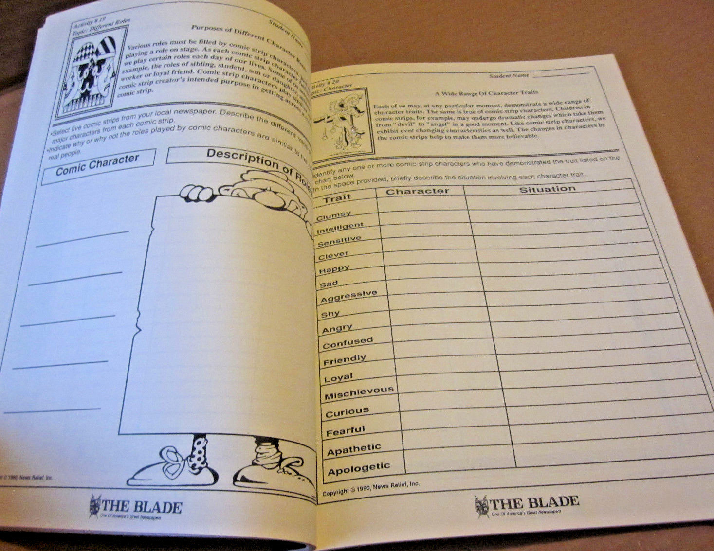 Using Comic Strips In Classroom Instruction education book John Guenth 1990 Ohio