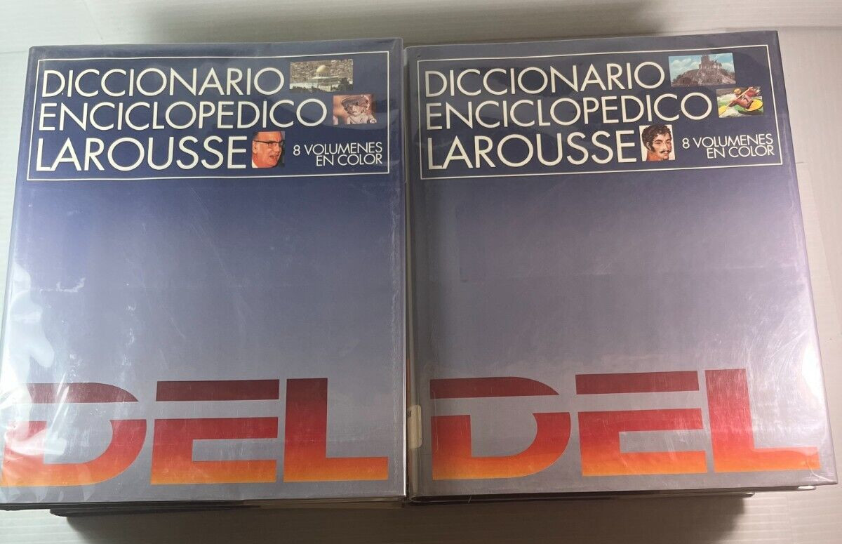 Diccionario Enciclopedico Larousse 8 Volumenes In Color 1995 2nd Edition Spanish